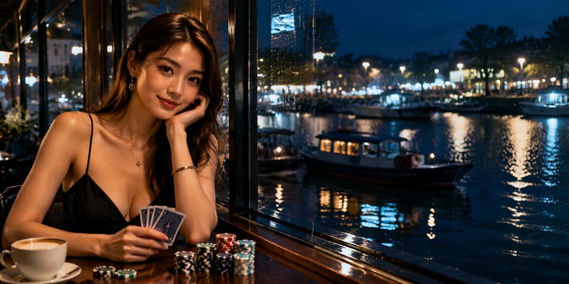 Pemain Malaysia bermain poker di meja kasino langsung dalam talian